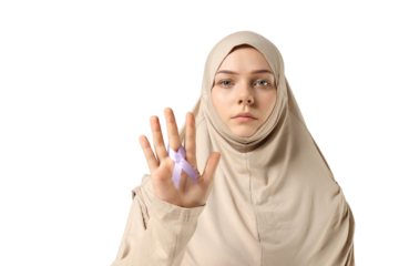 PNG,a woman with a ribbon in her hands, isolated on white background