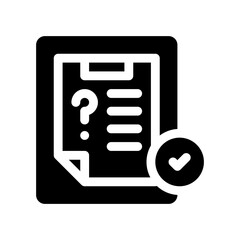 checklist glyph icon