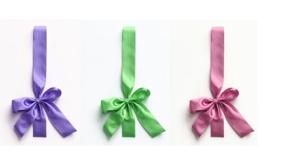 Gift ribbon isolated on a white background