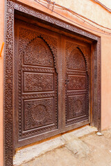 Decorated wooden door, Medina of Marrakesh