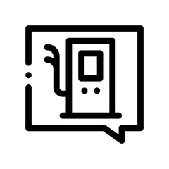 electric station line icon