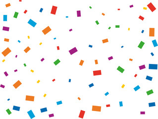 LGBT Rectangular Rainbow Confetti