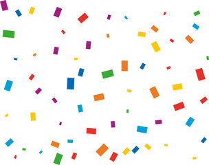 LGBT Rectangular Rainbow Confetti