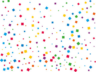 Luxury Rainbow Square Confetti