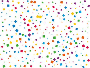 Luxury Rainbow Square Confetti