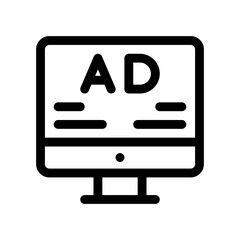 computer line icon