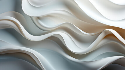 Obraz premium of white wavy lines, wallpaper.