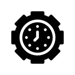 time management glyph icon