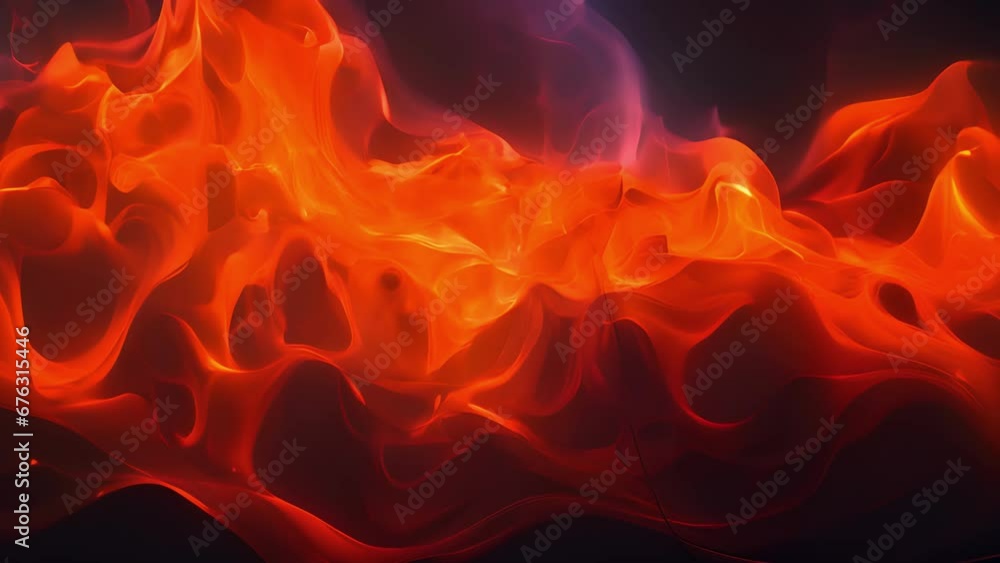 Poster sienna appears as though it is woven out of strands of fiery, glowing thread, with a threedimensiona