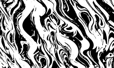 Grunge chaotic detailed black abstract texture. Vector background