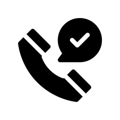 phone call glyph icon