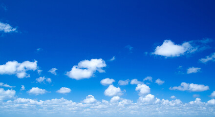 blue sky with cloud closeup