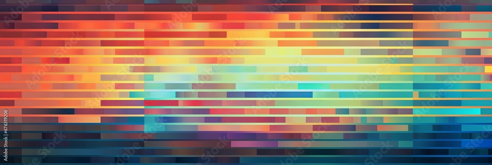 Aufkleber vhs glitch effect background. screen with static noise. old tv pattern colorful