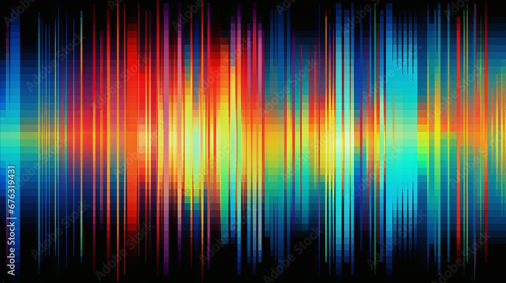 Aufkleber vhs glitch effect background. screen with static noise. old tv pattern colorful