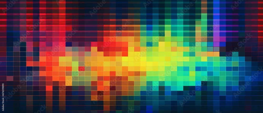 Aufkleber vhs glitch effect background. screen with static noise. old tv pattern colorful