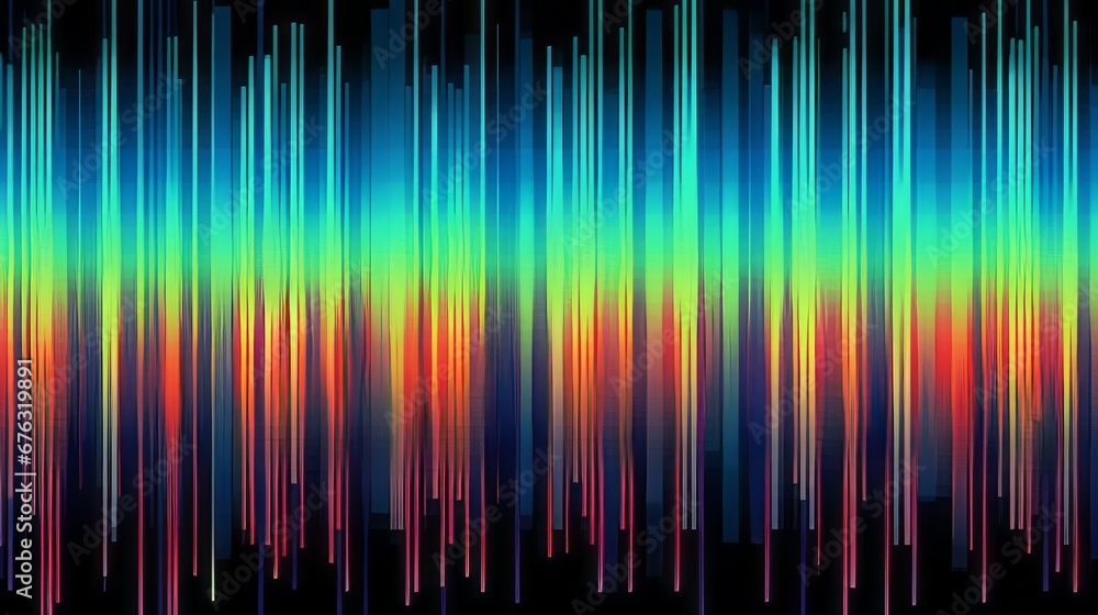 Aufkleber vhs glitch effect background. screen with static noise. old tv pattern colorful