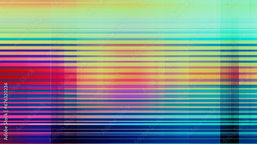 Aufkleber vhs glitch effect background. screen with static noise. old tv pattern colorful
