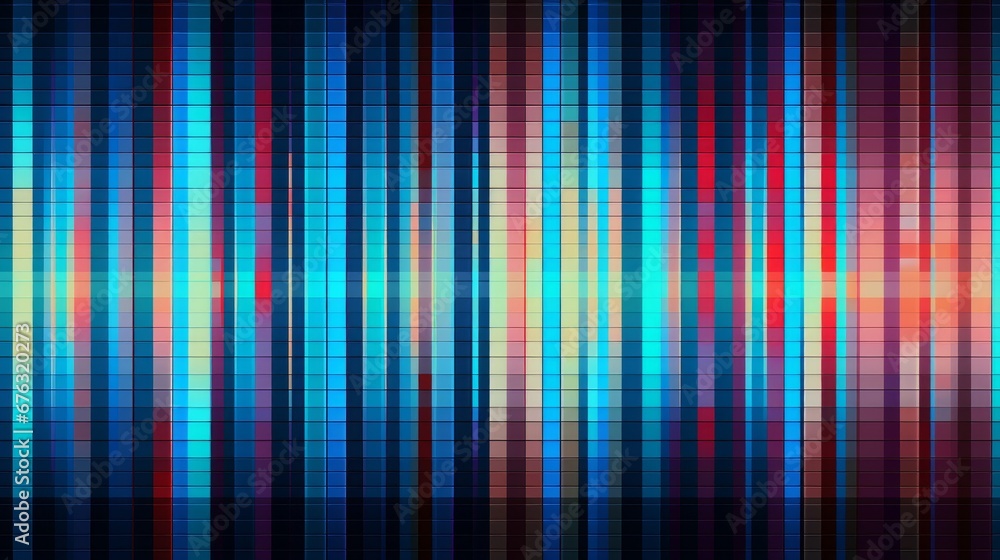 Aufkleber vhs glitch effect background. screen with static noise. old tv pattern colorful