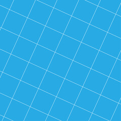 Simple blue background with large squares, checked pattern with white stripes