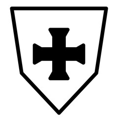 Obraz premium medieval shield dualtone