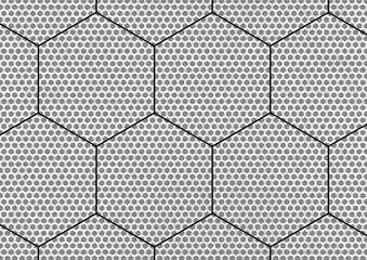 Large image with abstract hexagonal pattern. - 676322624