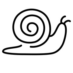 Snail line icon. Outline signs for skin care, a sign for packaging cosmetics. Vector icon of a moisturizer