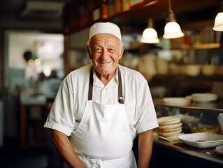 Authentic Chef Grandfather: A Heartwarming Smile in the Kitchen