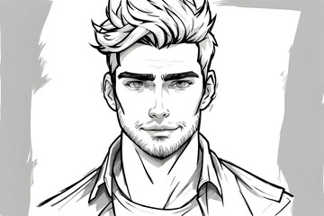 a handsome guy. Generative AI