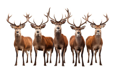 Collection of Handsome Deerstalkers Isolated on Transparent Background PNG.