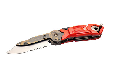 Stunning Real Photo of Electrician Knife Isolated on Transparent Background PNG.