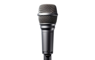 Most Beautiful Real Photo of External Microphone Isolated on Transparent Background PNG.