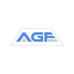 AGF Letter Logo Design on White Background Template, a g f logo,