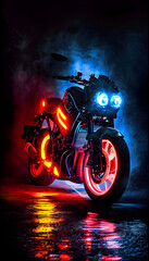 Motorcycle Glowing