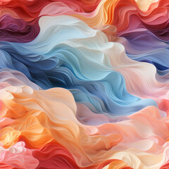 Obraz premium abstract pc desktop background with soft waves and lines in pastel colors. 