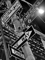 Crossroad of Destiny and all the Choices and directions we have, New York crossroad at Times Square...