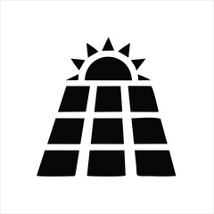 solar panel icon isolated on white background from holland collection. solar panel icon trendy and modern solar panel symbol for logo, web, app, UI. solar panel icon simple sign.