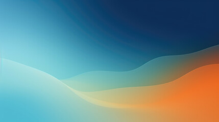 Sleek blue to orange gradient curves in a modern abstract design, blue and orange gradient curves