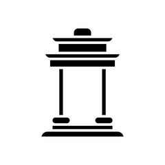 temple glyph icon