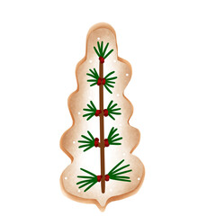 christmas tree made of snowflakes