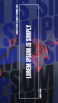 Vertical Typographic Social Media Story