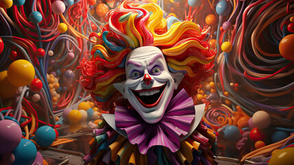 Fototapeta na wymiar Magical Clown
