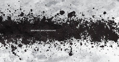 Grunge texture effect background. Distressed rough dark abstract textured. Black isolated on white. Graphic design element vintage style decoration concept for banners, flyer, card, or brochure cover