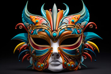 Intricate Handcrafted Festival Mask