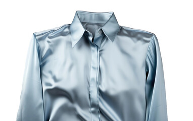 Beautiful Silky Shirt Isolated on Transparent Background PNG.