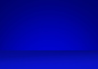 Obraz premium 3d rendering blue background studio design,empty room interior template floor and wall mockup. abstract studio empty space background. 