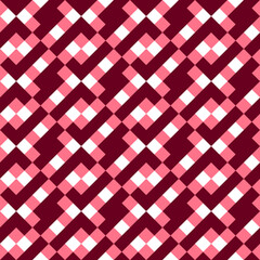 Seamless pattern with geometric motifs in 3 colors
