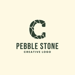 C Stone Pebbles Logo