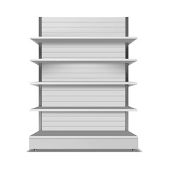 Empty Gondola Shelve Front Display for Supermarket Branding. #gondola 