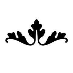 Decorative divider element. Border florish Vector