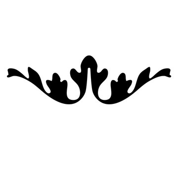 Decorative divider element. Border florish Vector